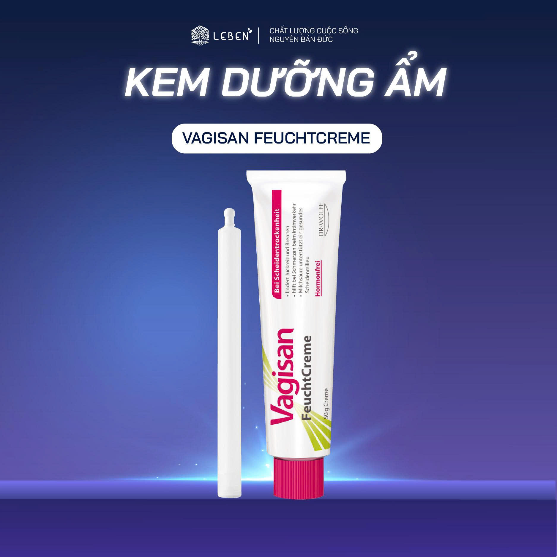 Kem dưỡng ẩm Vagisan FeuchtCreme làm mềm và chống lão hóa vùng kín
